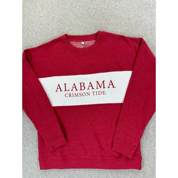 Alabama Crimson Tide Vintage‎ Campus Crew Sweatshirt (Men's Small) Red - Picture 1 of 11